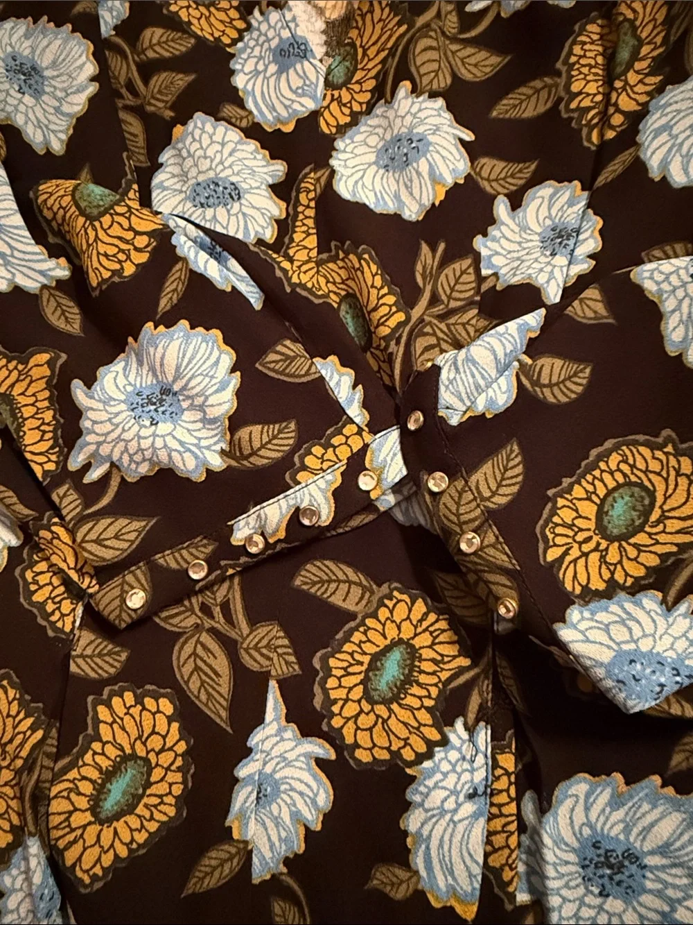 SANDRO PARIS Floral Silk-Feel Dress – Size 38 (Medium) - Picture 4 of 8